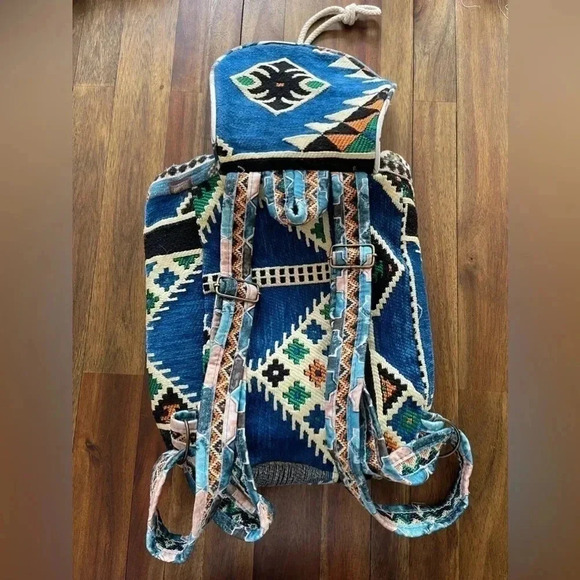 Turkish Kilim boho style backpack bag - Picture 10 of 16